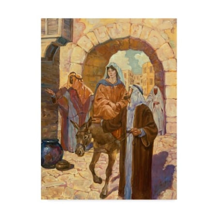 Hal Frenck 'Bethlehem Scene' Canvas Art,18x24